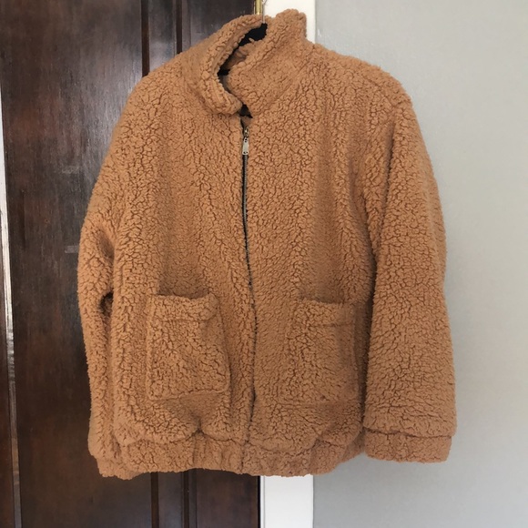 Lanshifei tan oversized coat. Size M. - Picture 3 of 4